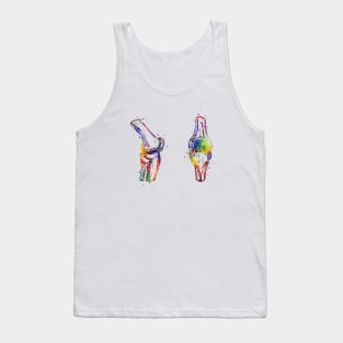 Knee Joint Anatomy Watercolor Painting Tank Top